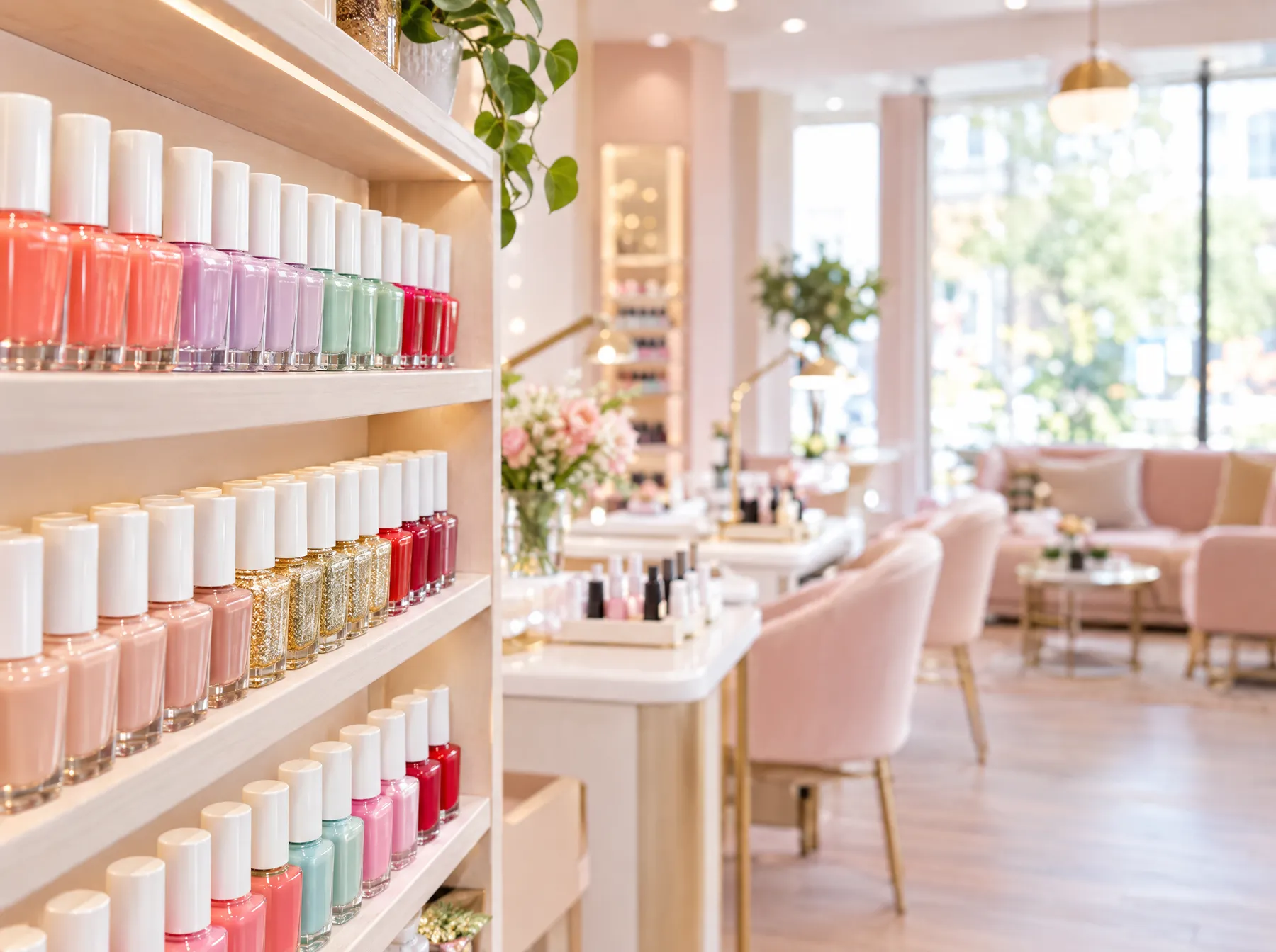 Le mur de vernis | Chez Naima Nail's