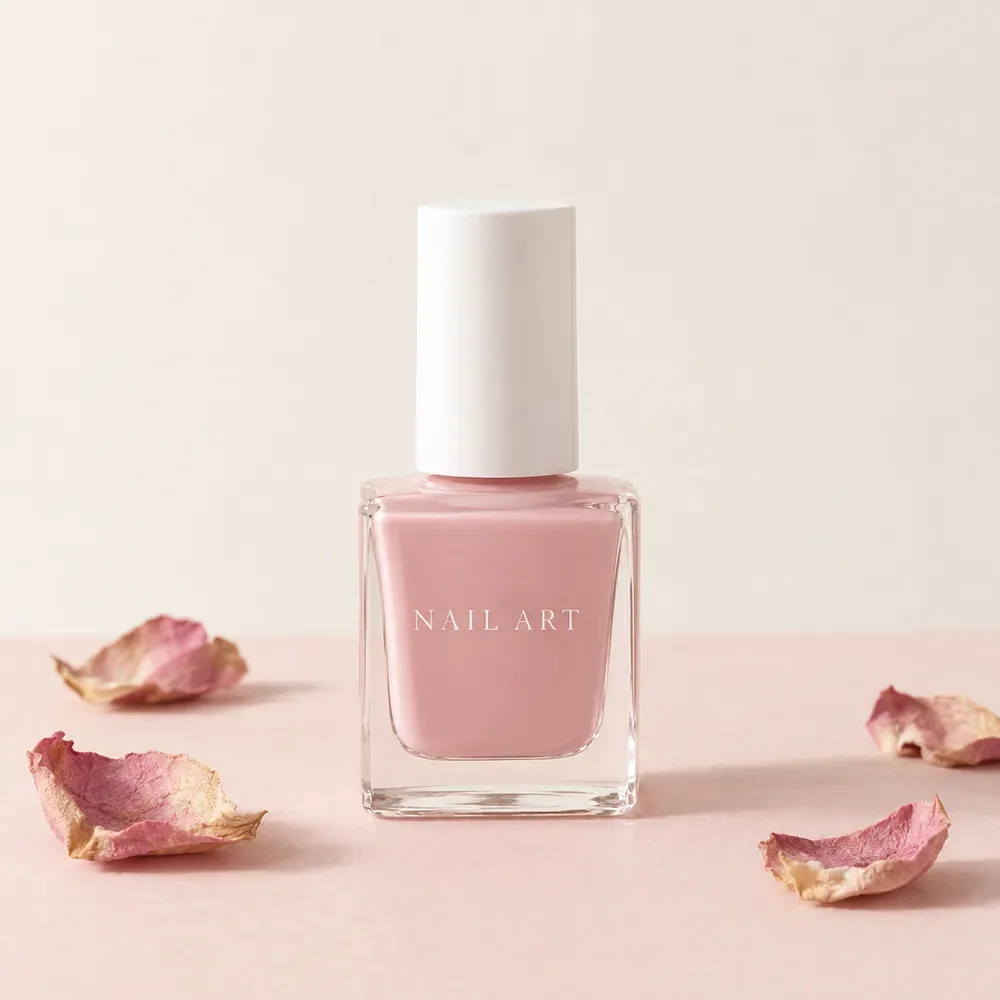Vernis semi-permanent Rose Poudré | Chez Naima Nail's