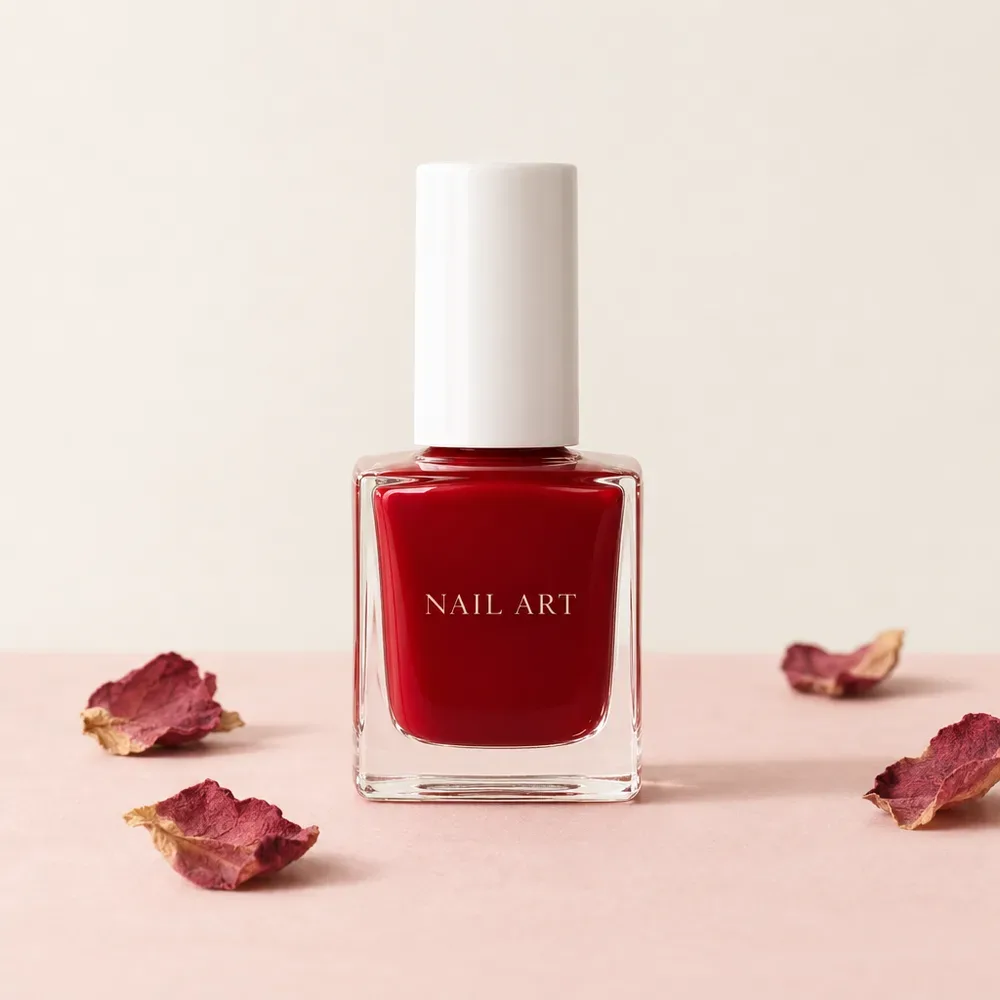 Vernis semi-permanent Rouge Cerise | Chez Naima Nail's